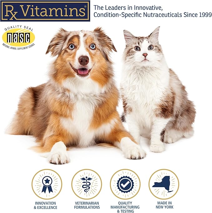 Rx Vitamins Bio-C - Vitamin C for Dogs and Cats - with Lemon Bioflavonoids for Dog Allergy Relief - Immune Support Supplement - Promotes Dogs Healthy Coat and Skin - Joint Supplement for Dogs - 4 oz