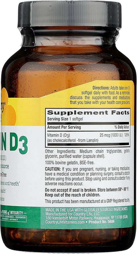 Vitamin D3 1000IU