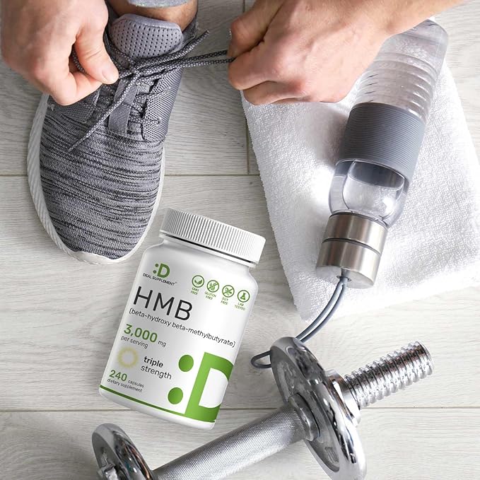 DEAL SUPPLEMENT Ultra Strength HMB Supplements 3,000mg Per Serving, 240 Capsules | Third Party Tested | Supports Muscle Growth, Retention & Lean Muscle Mass | Fast Workout Recovery