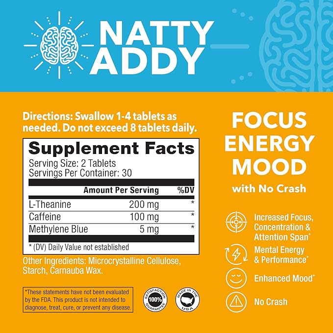 Maximum Strength Brain Support - Methylene Blue, Caffeine, and L-Theanine