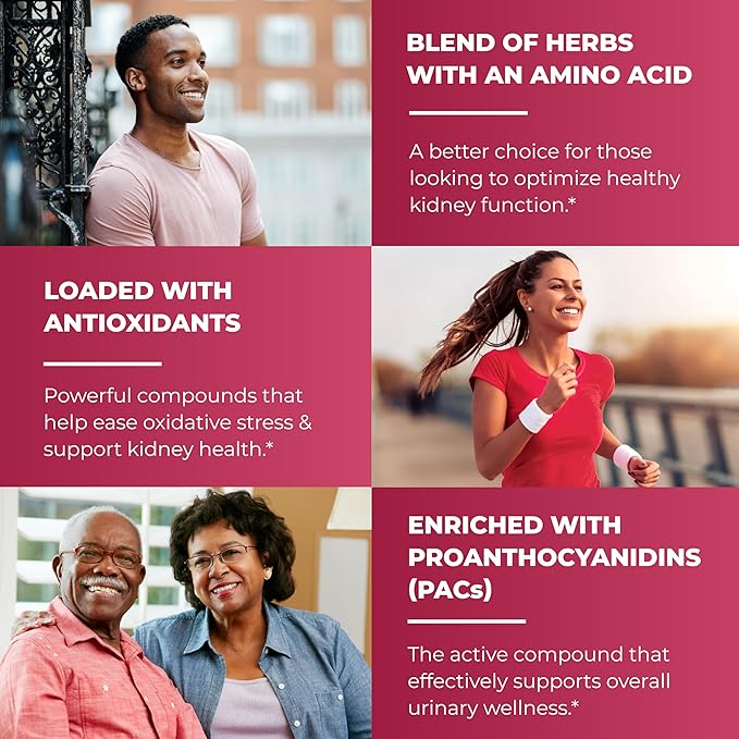 Sandhu's Kidney Cleanse Detox & Support Supplement for Men and Women | with Cranberry Extract | Helps Support Kidney & Urinary Tract Health | 60 Vegetarian Capsules (Pack of 2)