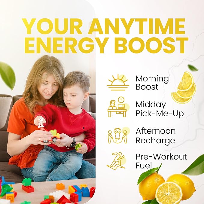 Morning Buzz Energy Drink Powder - Energy Boost Energy Drink - Sugar-Free Energy with Antioxidants - Morning Kick and Sports Nutrition Endurance Product - 30 Servings, Lemonade, 8 Ounces