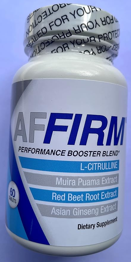 Affirm ffirm Science L-Citrulline Dietary Supplement 750mg 60 Tablets | Circulation and Male Performance | Created by Dr. Judson Brandeis