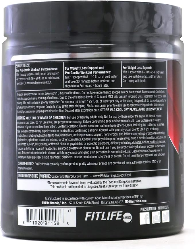 Cardio Cuts 4.0 - Cherry Slush - 8.6 oz.