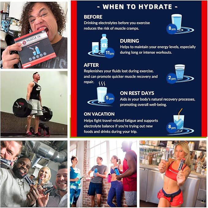 Hydration Electrolyte Drink Mix - Watermelon Peach - 16 Easy Open Single Serve Powder Sticks | Caffeine Free | Gluten Free | Soy Free | Non-GMO | 100% Vegan