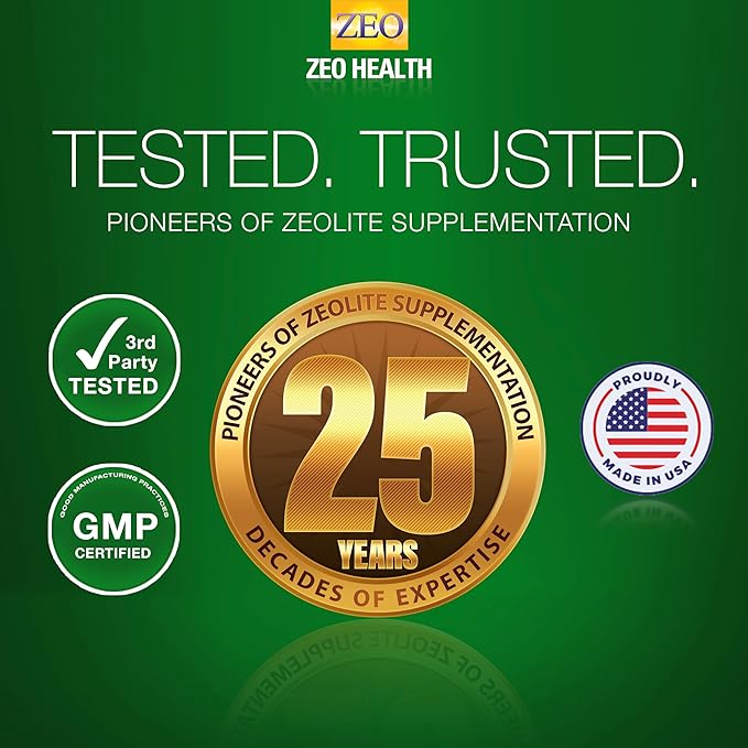 ZETOX | Zeolite Detox for Kids and Adults | Enhanced with Methyl Vitamin B12 and D3 | Premium Grade Liquid Clinoptilolite Zeolite Drops | Supports Gentle Daily Detox, Energy, and Focus (60 Servings)