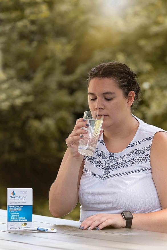 NormaLyte Oral Rehydration Salts-Helps Dietary Management of POTS Syndrome Symptoms- 1 Pouches -30 Sticks (Yields 500mL per Pack)-Apple| Energy Supplements, Potassium Supplement, Dehydration Recovery