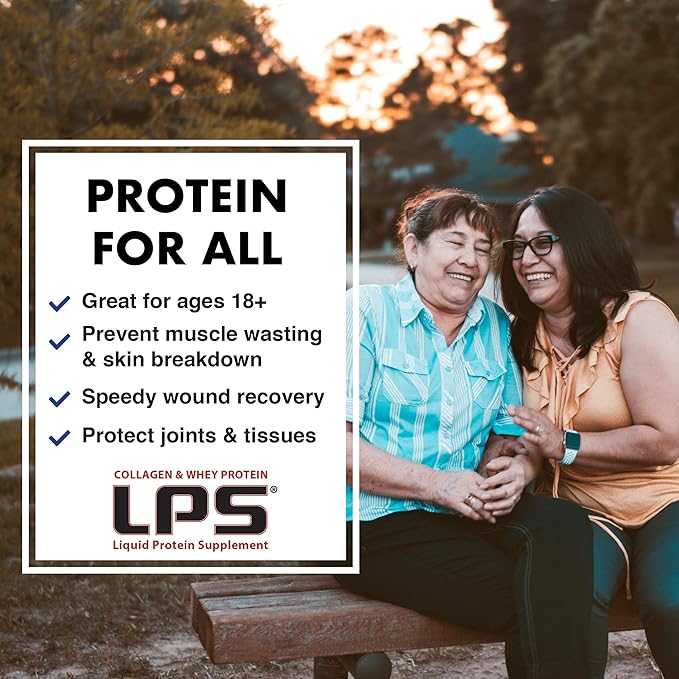 Nutritional Designs LPS Liquid Collagen & Whey Protein Supplement - Sugar-Free Non-GMO Drink - Promotes Healthy Skin & Hair for Men & Women (Cherry)