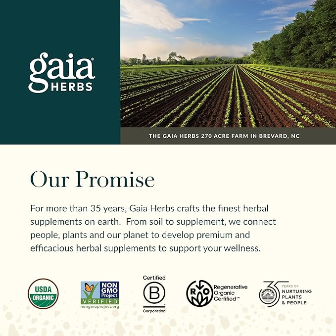 Gaia Herbs Thyroid Support - Made with Ashwagandha, Kelp, Brown Seaweed, and Schisandra to Support Healthy Metabolic Balance and Overall Well-Being - 60 Vegan Liquid Phyto-Capsules (20-Day Supply)