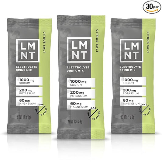 LMNT Zero Sugar Electrolytes - Citrus Salt | Drink Mix | 30-Count