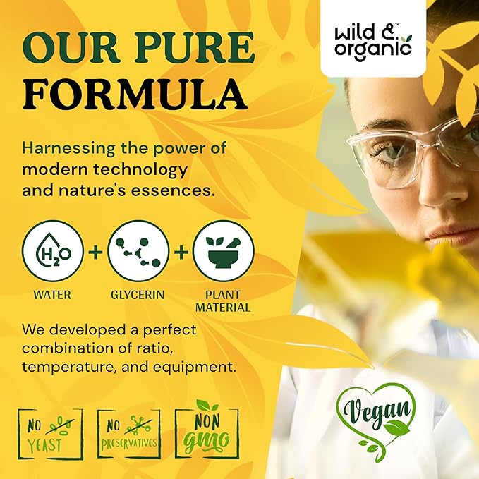 Wild & Organic Maca Root Drops for Women & Men - Supports Mood, Focus, Active Lifestyle - Alcohol Free Maca Tincture - Liquid Maca Root Supplement - Vegan, No Additives - 2 fl oz