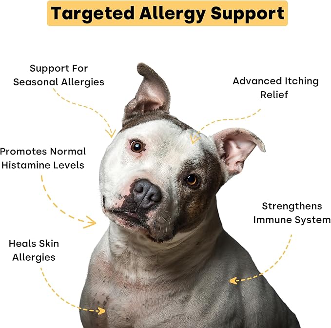 Kayode Itch & Allergy - Natural Dog Allergy Chews. Allergy Relief for Dogs. Premium Colostrum for Dogs, Bee Pollen for Dog Allergies. Alternative to Allergy Medicine for Dogs