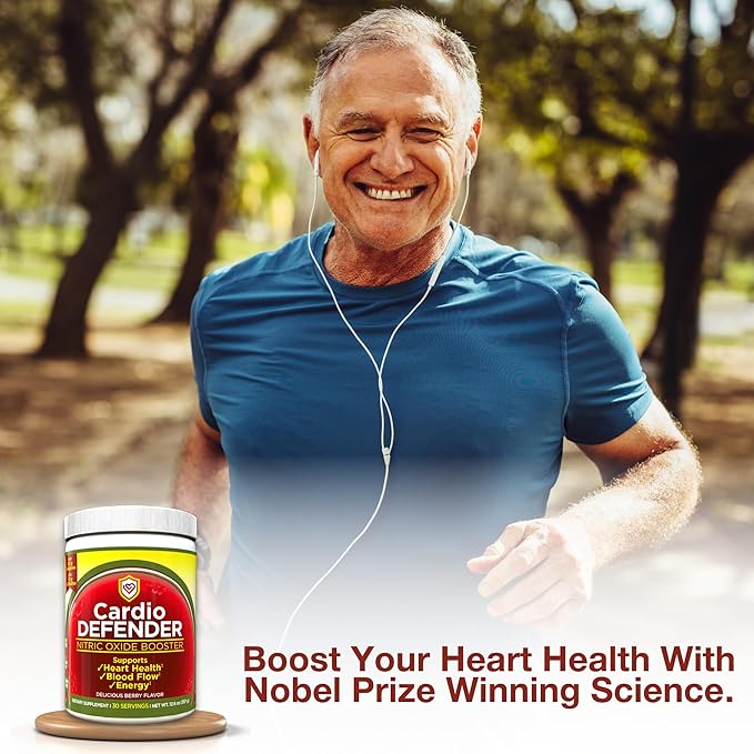 Cardio Heart Health, Nitric Oxide Booster - L-Arginine Supplement with 5,200mg L-Arginine & 1,200mg L-Citrulline - Heart Health & Cardiovascular Support