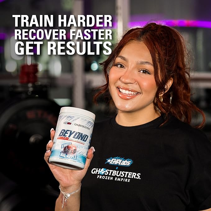 EHP Labs x Ghostbusters Beyond BCAA Powder Amino Acids Supplement for Muscle Recovery - Sugar Free BCAAs Amino Acids Post Workout Recovery Powder & EAA Amino Acids Powder - 60 Servings (Big Apple)