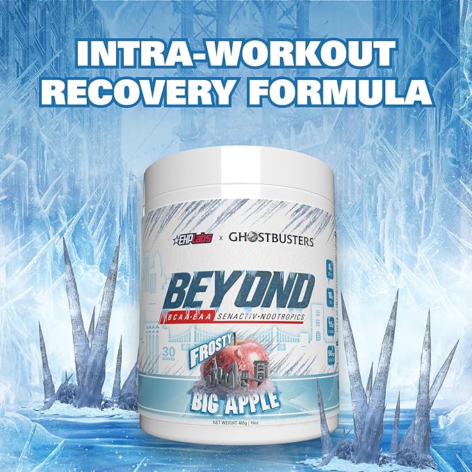 EHP Labs x Ghostbusters Beyond BCAA Powder Amino Acids Supplement for Muscle Recovery - Sugar Free BCAAs Amino Acids Post Workout Recovery Powder & EAA Amino Acids Powder - 60 Servings (Big Apple)