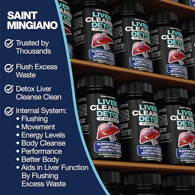 Liver Cleanse Detox & Repair - 21 Day Cleanse - Natural Liver Support Supplement with Milk Thistle, Dandelion Root, Spinach Leaf, and Artichoke Extract for Liver Health